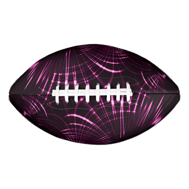 Kurven in rosa Farbe und dunklem Hintergrund Football (Vorderseite)