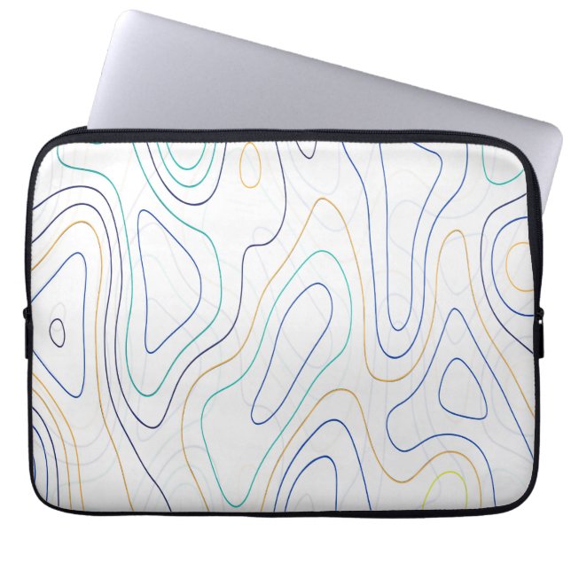 Kurven Laptopschutzhülle (Vorderseite)
