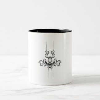 Kurven-Nr. 7 auf einer Kaffee-Tasse Zweifarbige Tasse