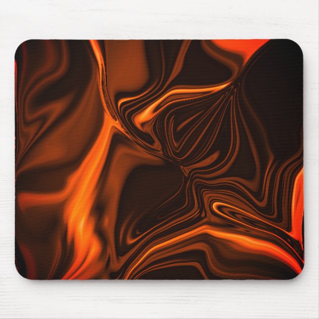 Kurven oder Wellen Korallen, über dunklen Fonds Mousepad (Vorne)