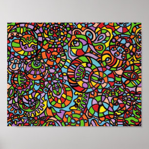 Kurven und Bereiche Poster