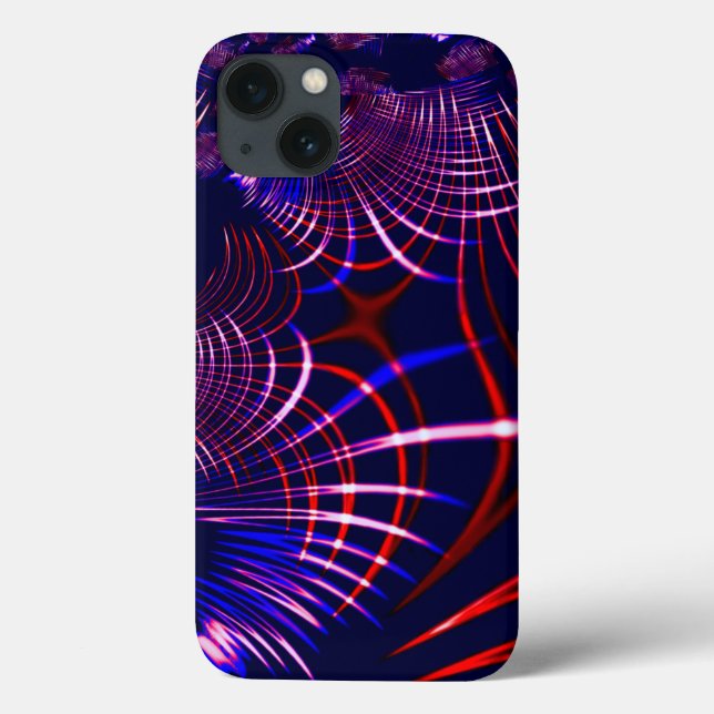 Kurven von blau bis rot und weiß. Altrosa? Case-Mate iPhone Hülle (Rückseite)