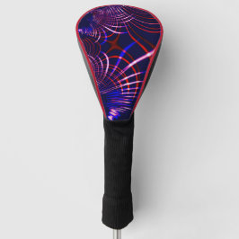 Kurven von blau bis rot und weiß. Altrosa? Golf Headcover