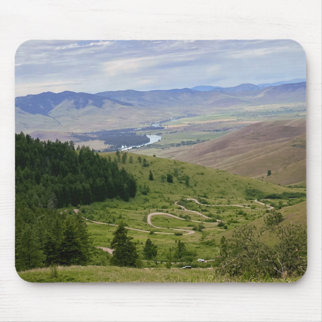 Kurvenreiche Straße Mousepad (Vorne)