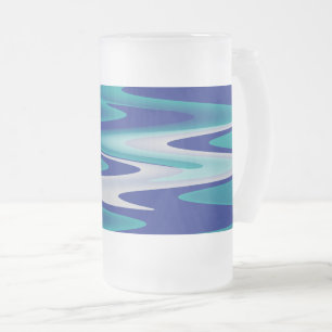 kurvenreiche Straßen Mattglas Bierglas