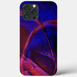 Kurvige Striche über verblüffende blaue und rote K Case-Mate iPhone Hülle