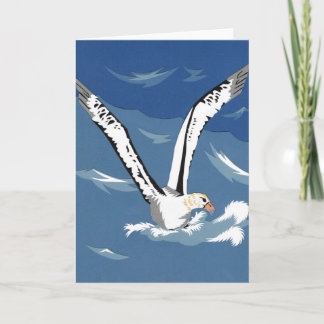 Kurz-Angebundene Albatros-Gruß-Karte Karte