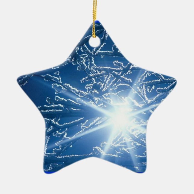 Kurz aufhalten bei des Holzes auf einem Keramikornament (Vorne)