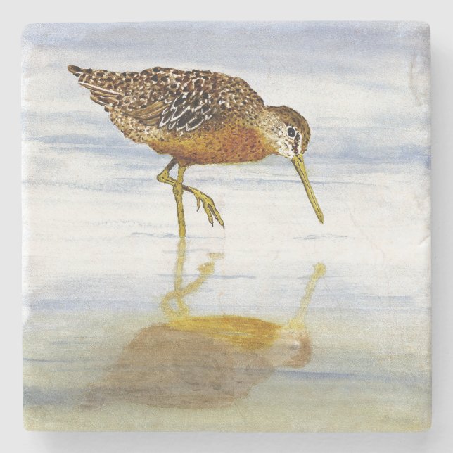 Kurz-Berechneter Dowitcher-Untersetzer Steinuntersetzer (Vorderseite)
