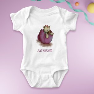 Kurz Geschlüpfte Lila Baby-Drachen-Tochter Neugebo Baby Strampler