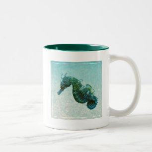 Kurz-Geschnüffeltes Seepferd   Krim, Russland Zweifarbige Tasse