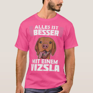 Kurz-haariger ungarischer Pointing Hund Vizsla Hun T-Shirt