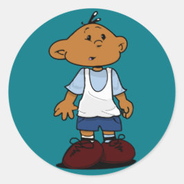 Kurz Sleevez Runder Aufkleber