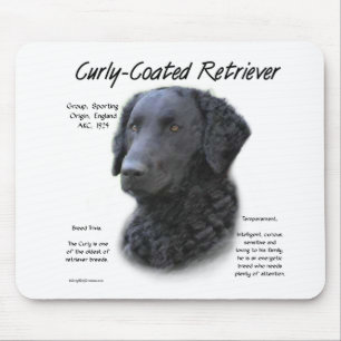 Kurz überzogenes Retriever History Design Mousepad