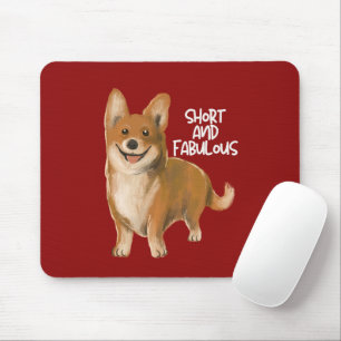'Kurz und Fabelhaft' Lebendiges Rot Fröhlicher Cor Mousepad