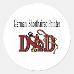 Kurzaufkleber für Vater Runder Aufkleber