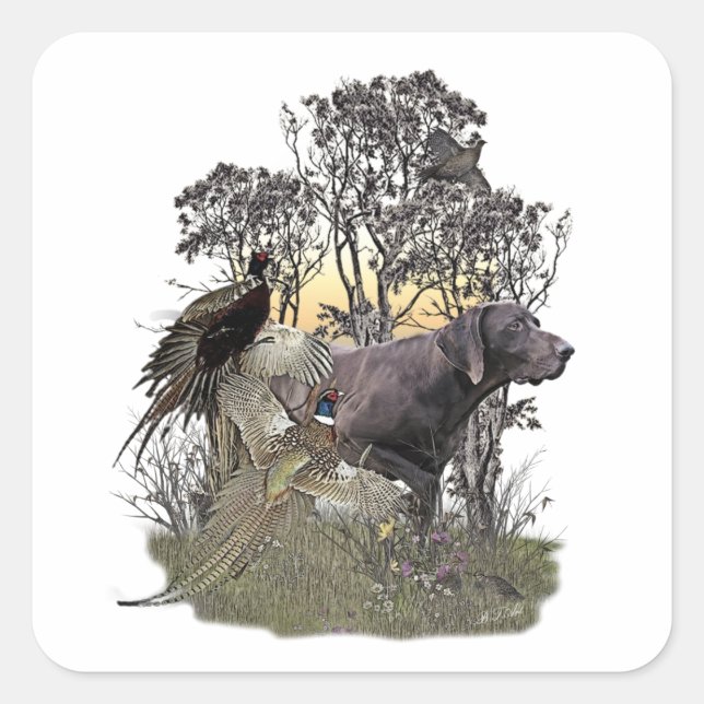 Kurzaufkleber Quadratischer Aufkleber (Vorderseite)