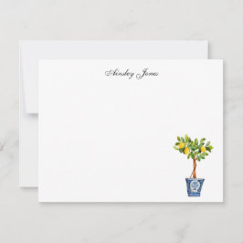 Kurzbeschreibung des Zitronenbaums Dankeskarte