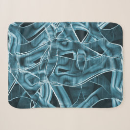 Kurze Bänder, blaues Neon mit Relief und Überlappu Sherpadecke