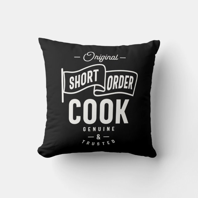 Kurze Bestellung Cook Job Title Gift Kissen (Vorderseite)