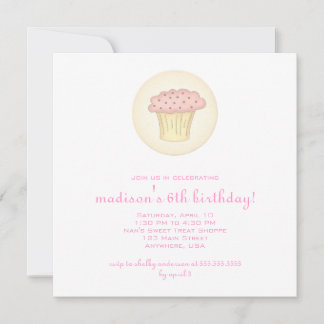 Kurze Einladung von Cupcake