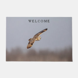 Kurze Eule im Shawangunk-Grasland Fußmatte