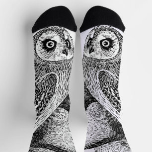 Kurze Eule Socken