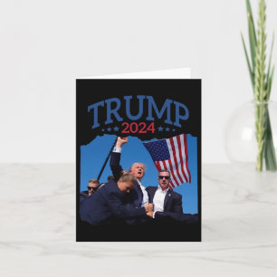 Kurze Faust gepumpt 2024 Beten für Trump nie geben Karte