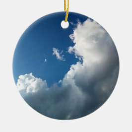 Kurze große Wolke Keramik Ornament