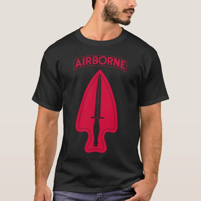 Kurze Hülsen-Spezifikt. Ops USASOC der T-Shirt (Vorderseite)