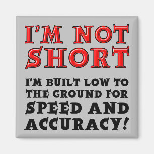 Kurze Menschen - Kühlschrankmagnet für Geschwindig