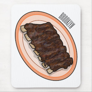 Kurze Rippen Cartoon-Abbildung Mousepad