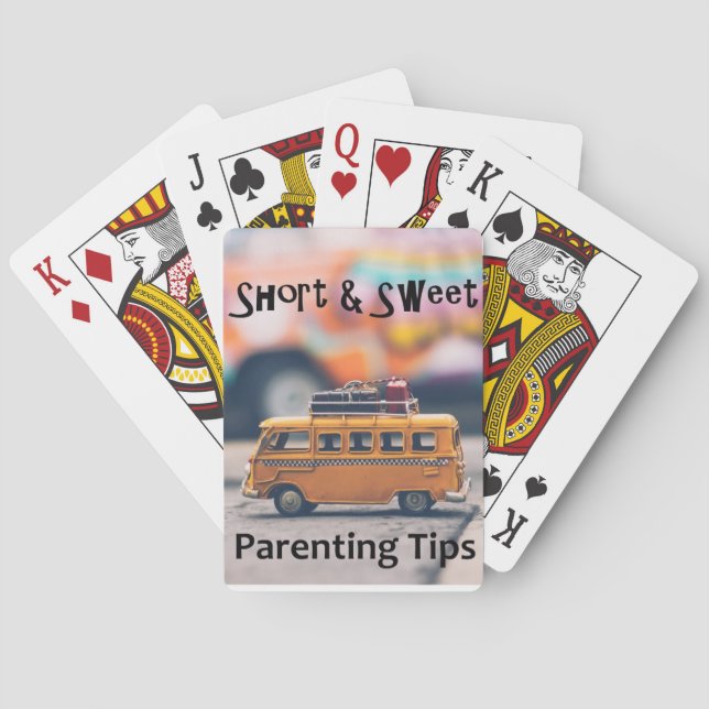 Kurze und süße Eltern-Tipps zum Spielen von Karten Spielkarten (Rückseite)