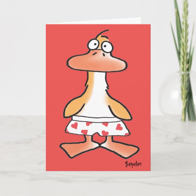 KURZE Valentine von Boynton Feiertagskarte (Vorderseite)