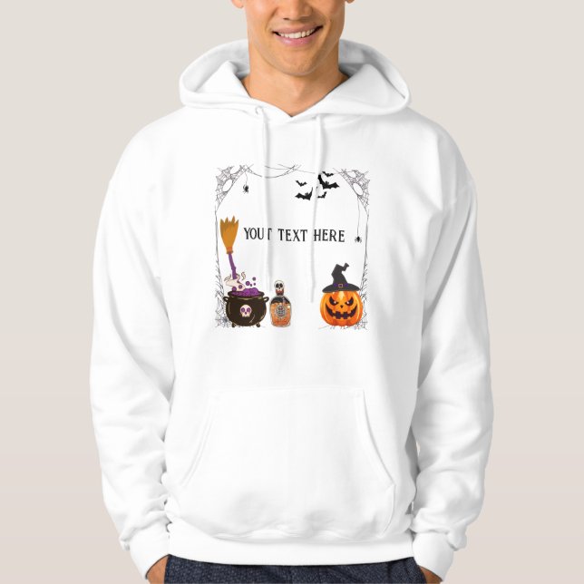 Kürzen, halloween frame bearbeitbar hoodie (Vorderseite)