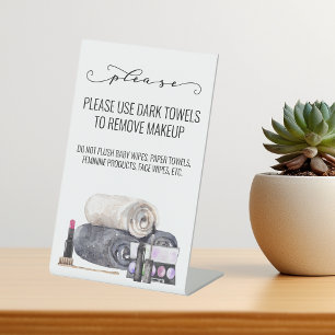 Kurzer Begriff Vermietung Badezimmer Handtuch Sockelschild