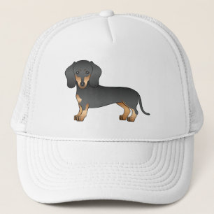 Kurzer Hair-Dackel-Cartoon Truckerkappe