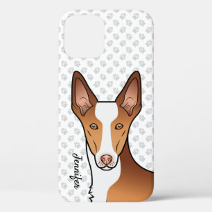 Kurzer Hufhund Kopf des Red & White Ibizan Hound Case-Mate iPhone Hülle