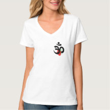 kurzer Hülse T - Shirt mit siymbolof budhism