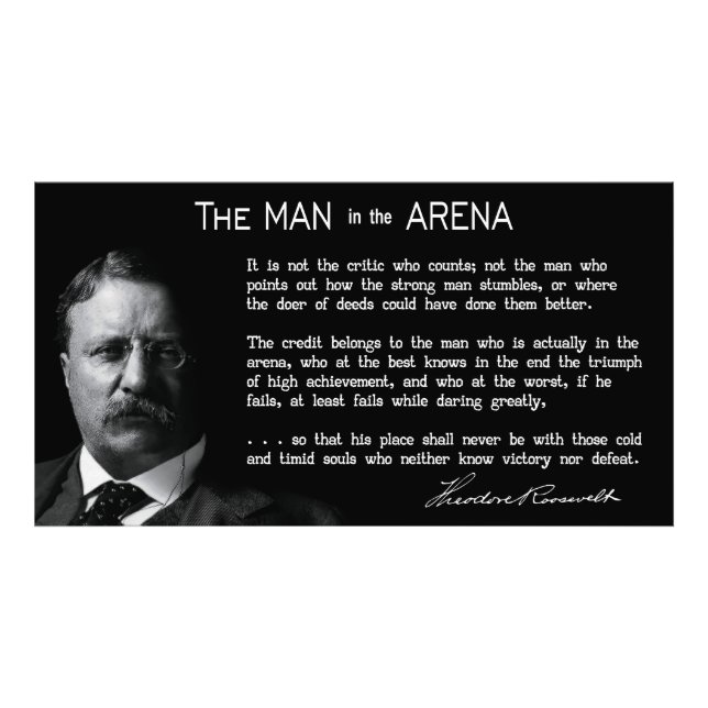 Kurzer Mensch in der ARENA-Rede 1910 Fotodruck (Vorne)