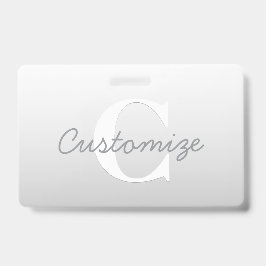 Kurzer Name oder anderer Text mit Monogramm | Grad Ausweis