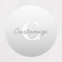 Kurzer Name oder anderer Text mit Monogramm | Grad