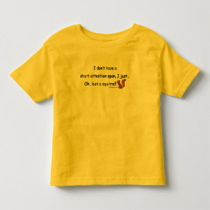 Kurzes Aufmerksamkeitsspanne-Eichhörnchen Kleinkind T-shirt