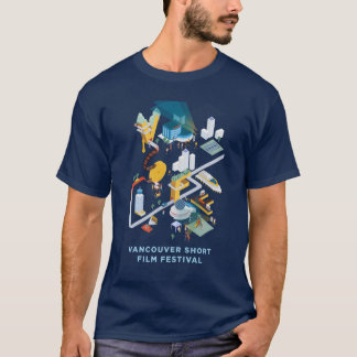Kurzes Filmfestival Vancouver - T - Shirt (blau)