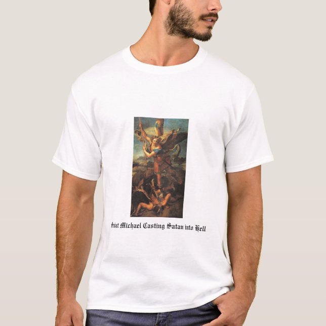 Kurzes Hülsen-T-Shirt St Michael T-Shirt (Vorderseite)