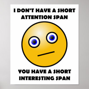 Kurzes Interessantes Spannendes Lustiges Poster