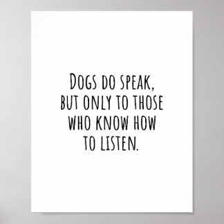Kurzes Zitat über Hunde (Redewendungen für Niedlic Poster