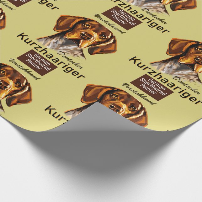 Kurzhaar Geschenkpapier (Ecke)
