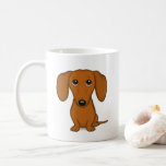 Kurzhaarige rote Dackel | Niedliche Dackel Hund Kaffeetasse<br><div class="desc">Eine lustige Tasse für Dackel Hundeliebhaber! Diese Dackel Kaffee-Tasse ist ein großartiges Geschenk für jeden Anlass. Besuchen Sie Jenn's Doodle World für noch mehr Accessoires für Zuhause und Büro mit diesem lustigen Hund Cartoon und niedlicheren Dackeln Designs.</div>