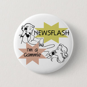 Kurznachricht bin ich ein Gammie T - Shirts und Button